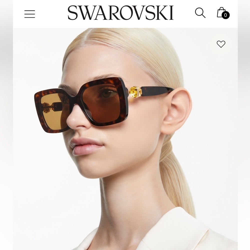 Swarovski women 
Oversized, Square shape, SK6001, Brown/Gold Details
$ 299 NEW